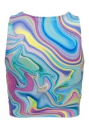 Maieu Dama Neon&Nilon Neoskylar Sl Cut Out Cropped Aquarius/Multi Swir