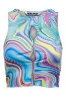 Maieu Dama Neon&Nilon Neoskylar Sl Cut Out Cropped Aquarius/Multi Swir