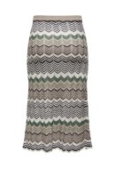 Fusta Only Onlanica Life Midi Glitter Humus Pattern W Night Sky/Cloud Dancer/Humus