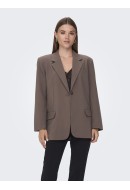 Women Blazer Only Onlmilan Boyfriend Coffee Quartz