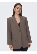 Women Blazer Only Onlmilan Boyfriend Coffee Quartz