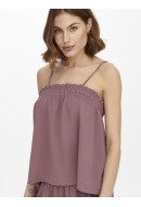 Maieu Dama Only Onlnova Lux Lia Singlet Rose Brown