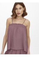 Maieu Dama Only Onlnova Lux Lia Singlet Rose Brown