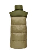 Vesta Dama Only Onlrick Rev Long Trench Coat/Dark Olive