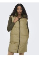 Women Vest Only Onlrick Rev Long Trench Coat/Dark Olive