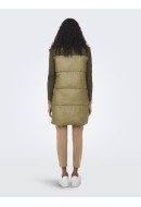 Women Vest Only Onlrick Rev Long Trench Coat/Dark Olive