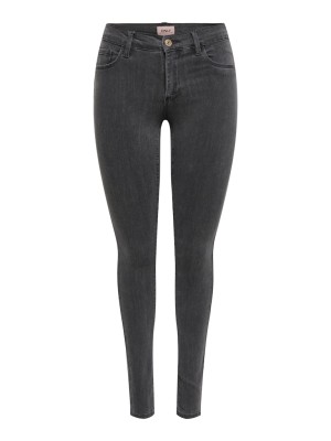 Blugi Dama Only Onlrain Life Reg Skinny Dark Grey Denim