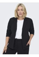 Women Blazer Onlycarmakoma Carcarol Fitted Zip Black