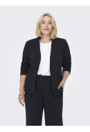 Women Blazer Onlycarmakoma Carcarol Fitted Zip Black