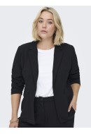 Women Blazer Onlycarmakoma Carcarol Fitted Zip Black