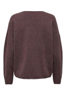 Women Sweater Onlrica Life V-Neck Rose Brown