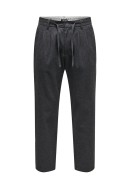 Men Pants Only&Sons Onsdew-Pax Tap 3478 Dark Grey Melange