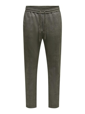 Pantaloni Barbati Only&Sons Onslinus Tap Check 3493 Caribou