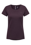 Women T-shirt Only Play Onpclarisa Train Eggplant