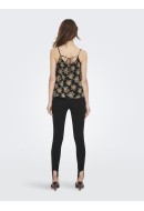 Maieu Dama Jacqueline De Young Jdymagnolia Strap Black/Golden Flower