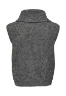 Vesta Dama Jacqueline De Young Jdyingeborg Life Roll Neck Dark Grey Melange