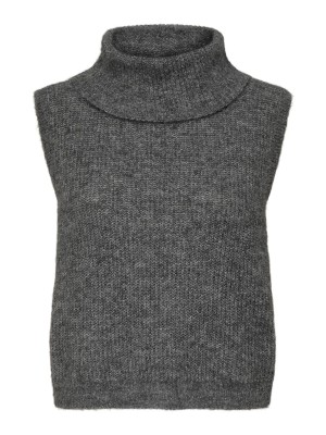 Vesta Dama Jacqueline De Young Jdyingeborg Life Roll Neck Dark Grey Melange