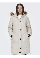 Women Jacket Jacqueline De Young Jdylook Padded Long Parka Whitecap Gray