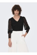 Bluza Dama Jacqueline De Young Jdyfun Lace Black