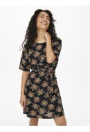 Rochie Jacqueline De Young Magnolia 2/4 Black /Golden Flowers