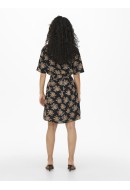 Dress Jacqueline De Young Magnolia 2/4 Black /Golden Flowers