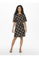 Dress Jacqueline De Young Magnolia 2/4 Black /Golden Flowers