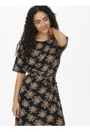 Rochie Jacqueline De Young Magnolia 2/4 Black /Golden Flowers