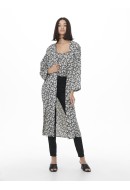 Kimono Dama Jacqueline De Young Jdymagnolia 3/4 Black Rose