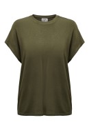 Women T-shirt Jacqueline De Young Jdynelly O-Neck Dark Olive