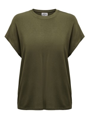 Women T-shirt Jacqueline De Young Jdynelly O-Neck Dark Olive