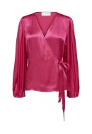 Bluza Dama Selected Slfeva -Fanni Wrap Pink Peacock