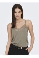 Maieu Dama La Strada Unica Lsuhoney Cupro Sl Lace Singlet Brindle