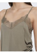 Maieu Dama La Strada Unica Lsuhoney Cupro Sl Lace Singlet Brindle