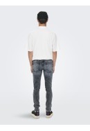 Men Jeans Only&Sons Onswrap Skinny Blk4412 Blue Black Denim