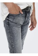 Men Jeans Only&Sons Onswrap Skinny Blk4412 Blue Black Denim