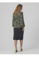 Bluza Dama Mama Licious Mlgarcia Lia Wo Black/Flowers