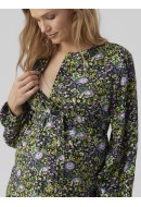 Bluza Dama Mama Licious Mlgarcia Lia Wo Black/Flowers