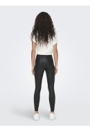 Women Leggings Only Onlsanira Coated Black/Crocodile