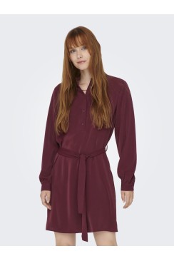 Rochie Jacqueline De Young Magnolia Shirt Frill Windsor Wine