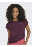 Women T-shirt Only Play Onpaubree Loose Train Eggplant