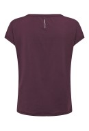 Women T-shirt Only Play Onpaubree Loose Train Eggplant
