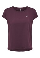 Women T-shirt Only Play Onpaubree Loose Train Eggplant