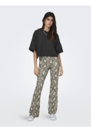 Colanti Dama Only Onlshakira Flared Pumice Stone Pattern Snake