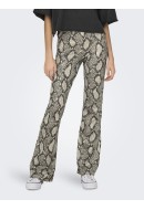 Colanti Dama Only Onlshakira Flared Pumice Stone Pattern Snake