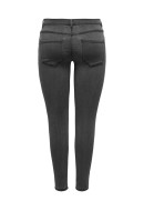 Women Jeans Only Onlrain Life Reg Skin Petit Dark Grey Denim