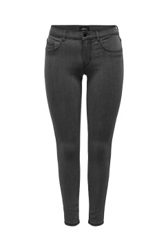 Blugi Dama Only Onlrain Life Reg Skin Dark Grey Denim