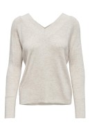 Pulover Dama Only Onlnew Tessa V-Neck Pumice Stone Melange