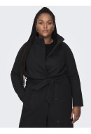 Women Coat Only Carmakoma Caremma High Neck Black