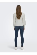 Women Sweater Jdyelanor Mia Zip Cloud Dancer