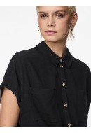 Camasa Dama Pieces Pcvinsty panza Tie Black